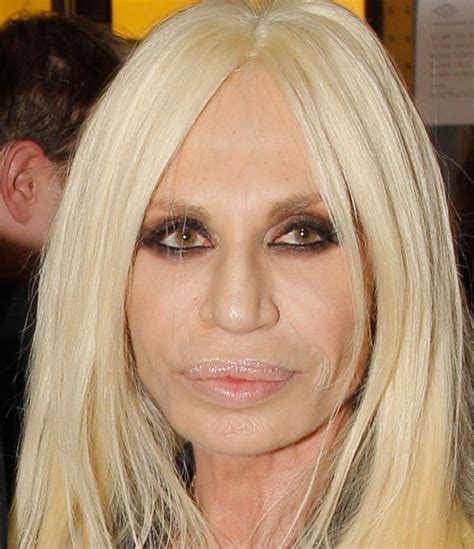 Donatella Versace wears eye